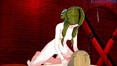 3D animated futanari sex with Phara, Leiur, and Kaede