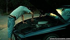 I Took This Teen for a Hardcore Test Drive in the Car, Feeling Every European Curve and Czech Passion as We Explored Limits Together