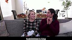 Step sis gives handjob and blowjob at family thanksgiving dinner with ava sinclaire