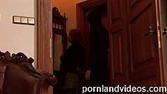 skinny brunette teen 18+ with big anal hole fucked in the office