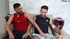 i rode the bike and my friend's big cock