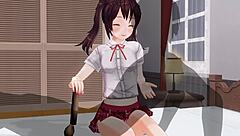 sister teases anal with edging handjob in uncensored anime