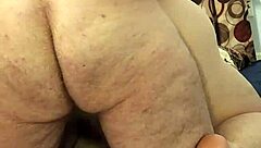 A beautiful BBW enjoys a rough ride on a hard cock