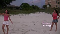 First time shy self-pleasure outside in Florida