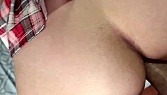 First time anal hurts, but ass creampie feels wild