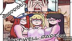 Outdoor gangbang with hot babes in Gravity Falls next summer