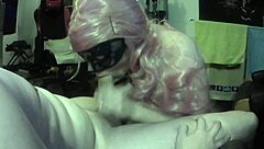 obedient stepdaughter deepthroats and swallows stepdaddy's cum