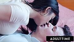 Petite Teen Lulu Chu Sneaks Boyfriend In for Intense Cowgirl Ride While Stepmom's Home – Big Cock Action!