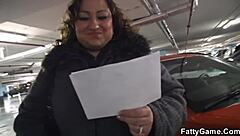 A big-chested BBW tempt a young man