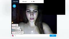Chubby girl Annica's sexy webcam striptease with blonde Tannya
