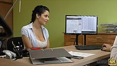 A pretty face and a nice ass help Alex Black get a loan