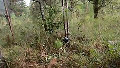 Latina Babes Devour Pussy Outdoors in Jungle Camp