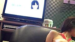 Hotel sofa bondage with av streaming while humiliating miyuki