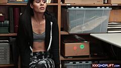 Santa costumed mall officer punish fucks a shoplifter