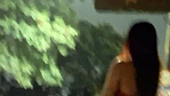 Risky Street Handjob for Hot Redhead at Bus Stop?