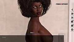 Redhead MILF with big ass and tits gives blowjob, bent over for creampie POV.