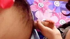 Redhead MILF with big ass and tits gives blowjob, bent over for creampie POV.