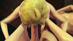 futa tgirl fucks two teen girls in 3d