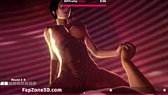 3D animated porn with a MILF blonde getting fucked in every position