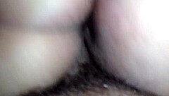 Redhead MILF with big ass and tits gives blowjob, bent over for creampie POV.