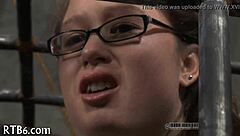 Redhead MILF with big ass and tits gives blowjob, bent over for creampie POV.