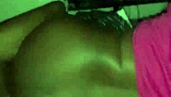 Ebony step mom loves stepson's big black cock in her fat ass