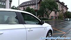 busty teen 18+ sixtynines with grandpa in old and young scene