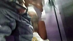 We got horny in the mall, licking each other outdoors.