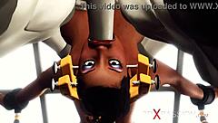 Big tits slave loves hard pussy fucking and anal