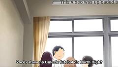Hentai with anal sex and blowjob, subtitled in Portuguese