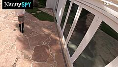 Slutty Nanny Slobbers on Cock Before Firing