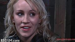 Redhead MILF with big ass and tits gives blowjob, bent over for creampie POV.