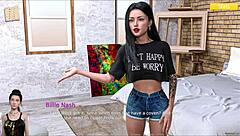 Beautiful woman with perfect body in 3D animated porn movie
