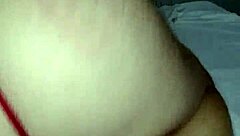 A cuckold wife gets a facial in her shaved pussy
