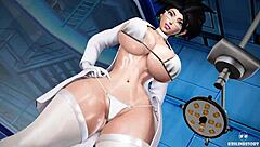 3D animated porn with big tits and deepthroat action from Krillinresort