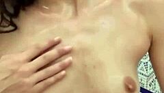 Italian beauty in oil for anal and deep throat POV