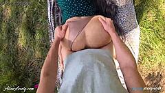 Hardcore outdoor action with a horny girlfriend and friend