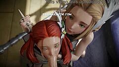3D animated sex scenes with hardcore action and cumshots