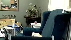 Liz Vicious in a cam show of self-pleasure with a big pink dildo
