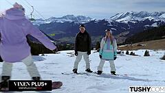 Hey, let's share this thick cock, girls!