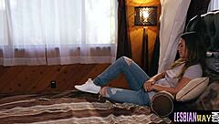 Hot lesbian scene with cunnilingus and muff diving
