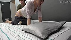Asian wife gets a sensual massage with cunnilingus