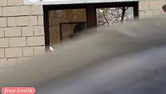 Jeny Smith Spins In Miniskirt Upskirt On Beach