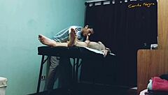 The massage leads to a blowjob with a happy ending.