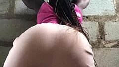 crazybitch teases with striptease spanking till clothes ripped naked