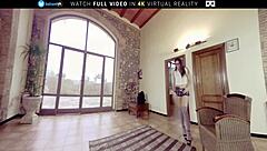 April's big natural tits and tight ass get a good drilling in VR porn