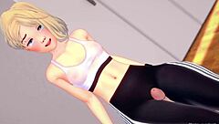 Wet Gwen Satacy Wants to Fuck After Exercise in Adult Hentai Version
