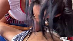 two brothers hang out with brunette friend in casual setting