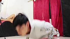 Stepsister watches me exercise, gets horny, begs for anal