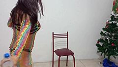 she asked me to record her orgasm with christmas dildo